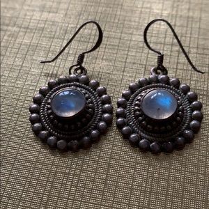 Moonstone and Sterling Silver Earrings